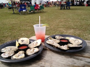 Breakfast of Champions Local oysters & Tequila Sunrise
