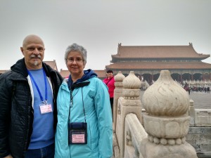 Entering the Forbidden City.