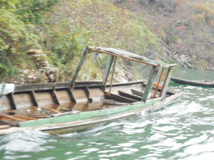 Abandoned old fishing boat