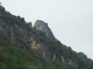 Chairman Mao (the bump to the right of the peak)