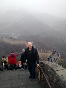 Don at the pinnacle of our climb