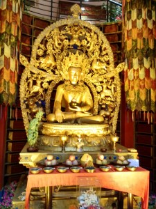 Shrine in the Buddhist restaurant where we had lunch.