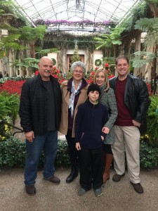 In the conservatory at Longwood Gardens