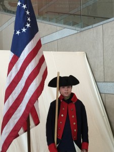 My continental soldier at the Museum of the Constitution.