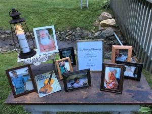 Remembrance table.